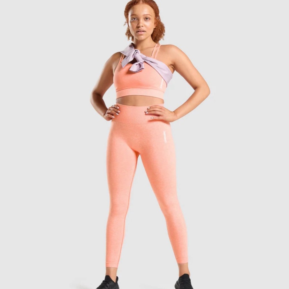 GYMSHARK ADAPT MARL SEAMLESS LEGGINGS Size Small